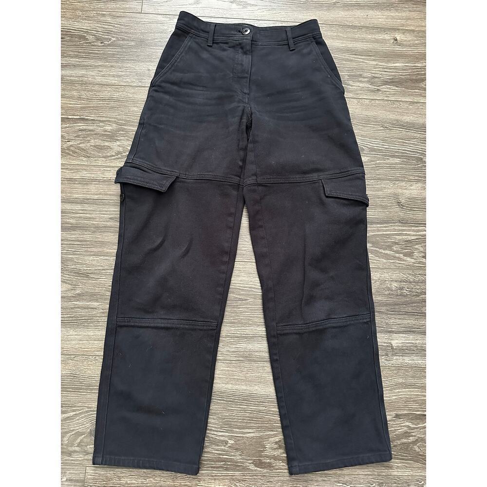 Aritzia Wilfred Free Maeve Cargo Pant in Garment Dye Black 00